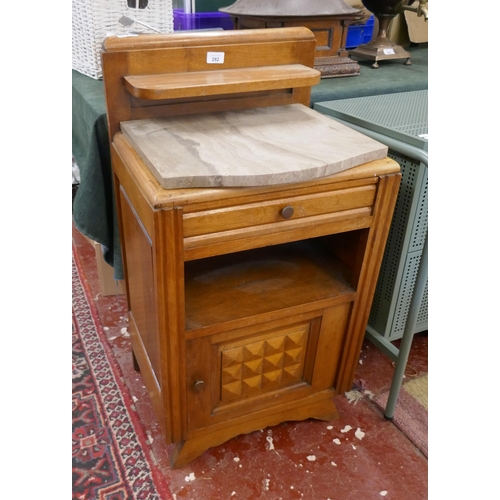 282 - Marble topped Art Deco washstand