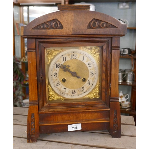 298 - Wooden mantle clock