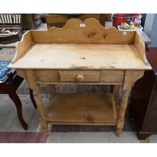 314 - Antique pine wash stand