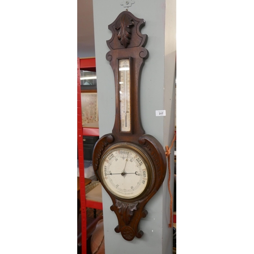 317 - Antique barometer