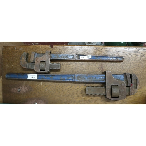 373 - Pair of Record pipe wrenches