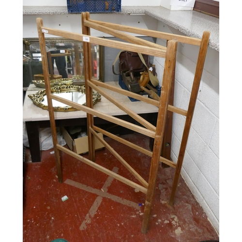 388 - Wooden clothes horse