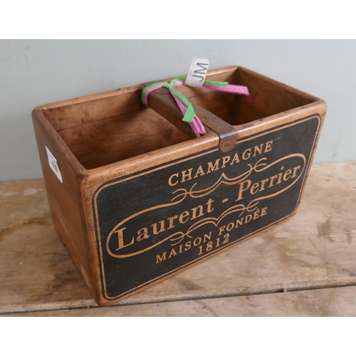 439 - Laurent Perrier wooden advertising box