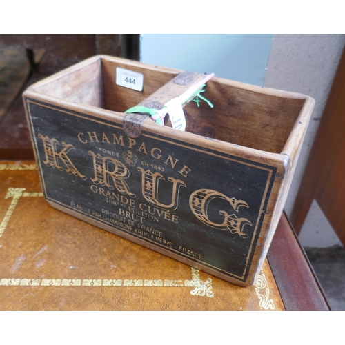 444 - Krug wooden advertising storage box