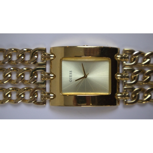 105 - 3 ladies Guess wrist watches