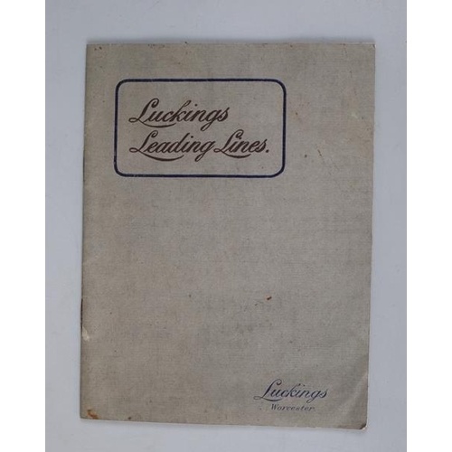 138 - Leather and brass telescope with Luckings catalogue