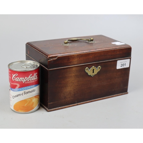 201 - Tea caddy missing inners