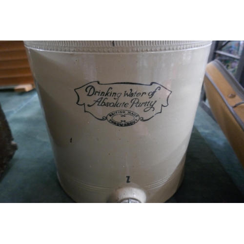 268 - Cheavins Saludor stoneware safe water filter - Approx height: 72cm