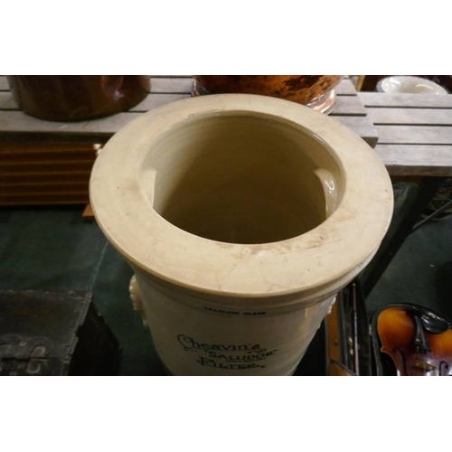 268 - Cheavins Saludor stoneware safe water filter - Approx height: 72cm