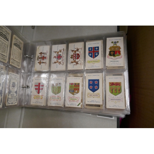 271 - Collection of cigarette card in albums together with loose cards