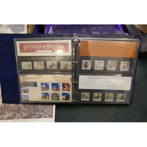 276 - Stamps - Well populated album of presentation packs