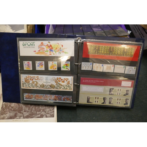 276 - Stamps - Well populated album of presentation packs