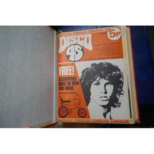 277 - Collection of Disco 45 magazines in binders