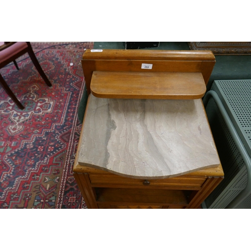 282 - Marble topped Art Deco washstand