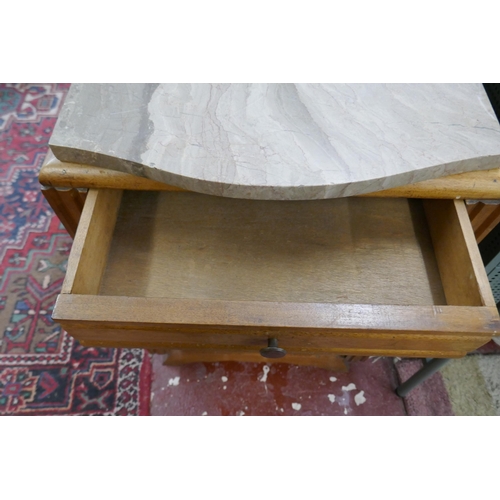 282 - Marble topped Art Deco washstand