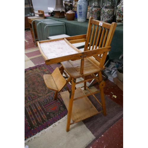 294 - Mid century Metamorphic high chair