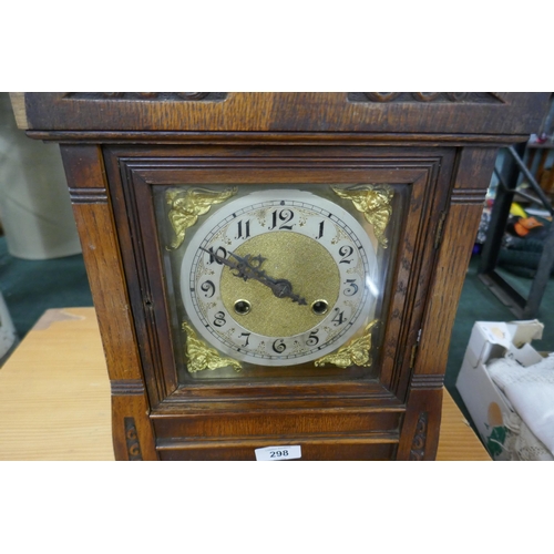 298 - Wooden mantle clock