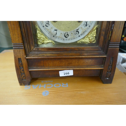 298 - Wooden mantle clock