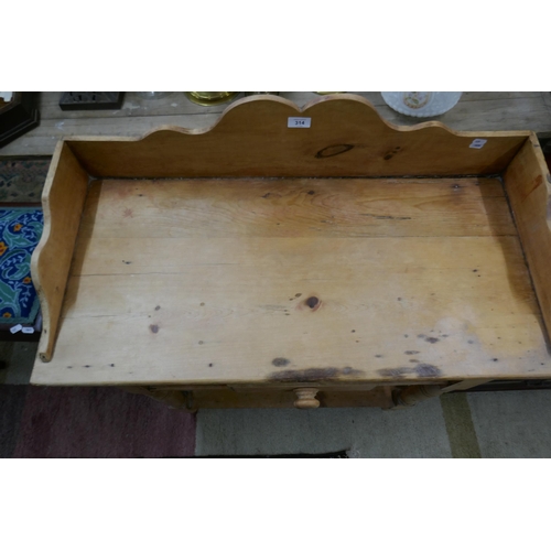 314 - Antique pine wash stand