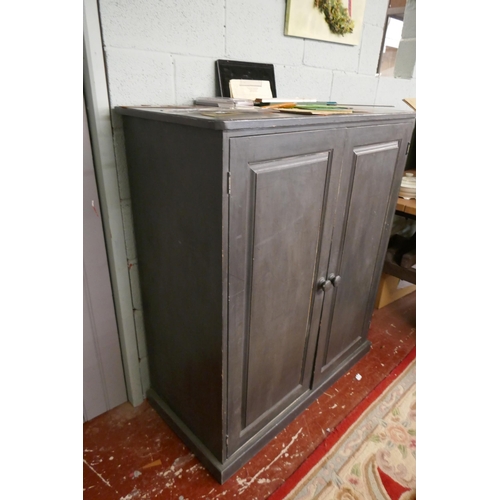 342 - Painted pine cabinet - Approx size: W: 107cm D: 49cm H: 122cm