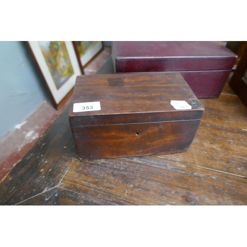 353 - Collection of wooden boxes