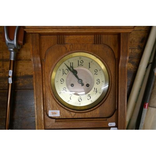 355 - Oak wall clock