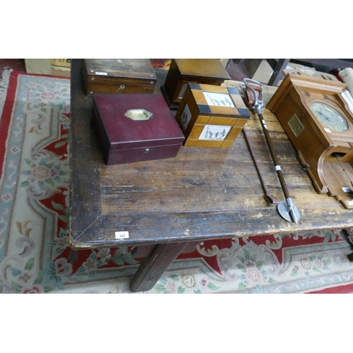 357 - Large antique Oriental coffee table - Approx size: W: 210cm D: 92cm H: 61cm