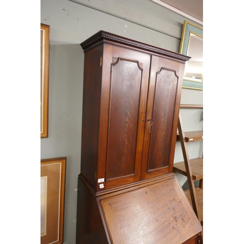 404 - Antique mahogany bureau bookcase