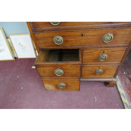 404 - Antique mahogany bureau bookcase