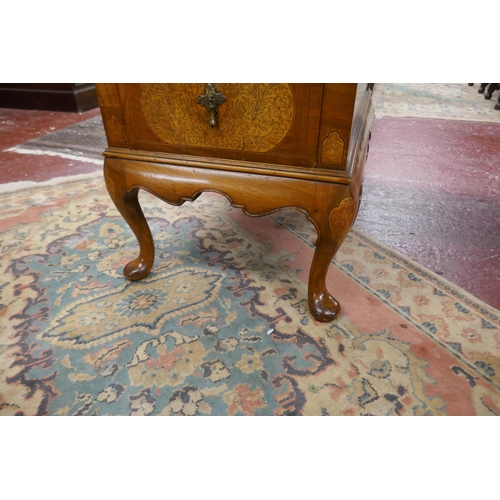 412 - Fine inlaid walnut 1920's Partners desk by Gill & Reigate - Approx size: W: 160cm, D: 87cm, H: 7... 