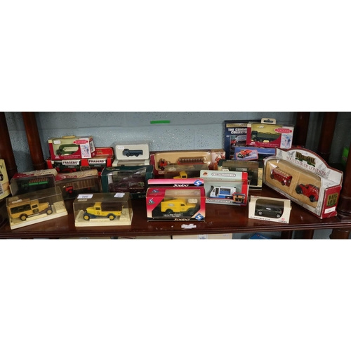 105 - Collection of diecast commercial vehicles to include Solido Matchbox and Lledo