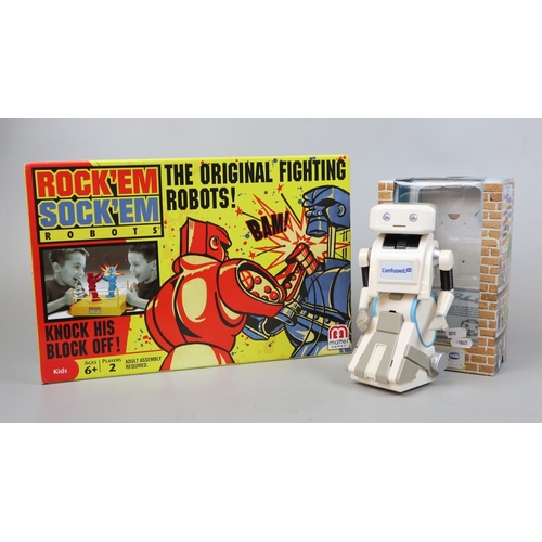 109 - Rock'em Sock'em Robots together with a confused.com robot