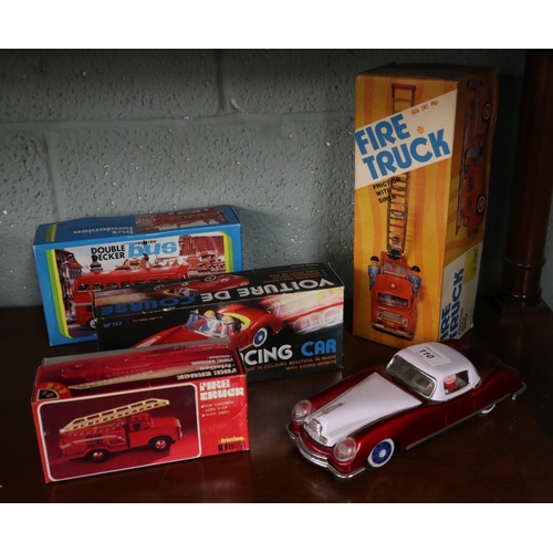 110 - Collection of friction vehicles in original boxes together with one unboxed