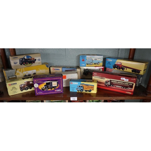 113 - Good collection of Corgi Classics commercial vehicles in original boxes