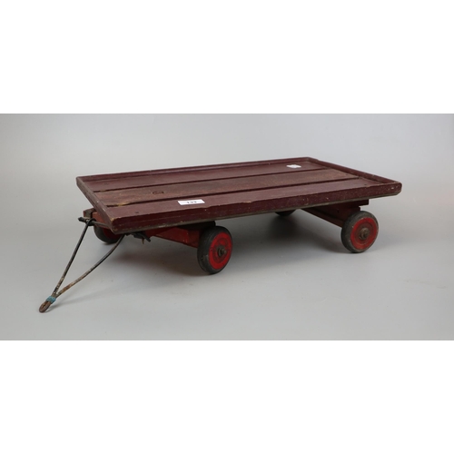 133 - Vintage wooden truck trailer