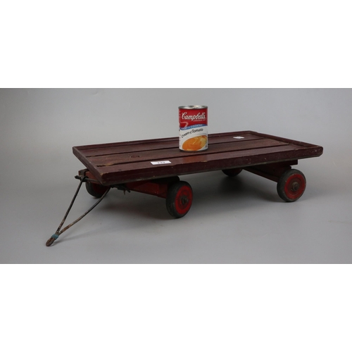 133 - Vintage wooden truck trailer