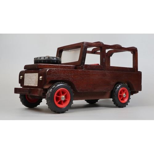 136 - Scratch built wooden Land Rover