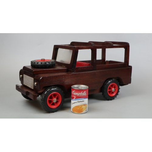 136 - Scratch built wooden Land Rover