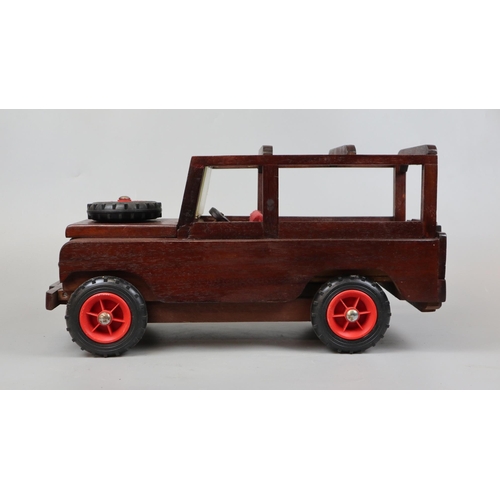 136 - Scratch built wooden Land Rover