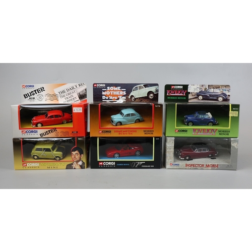 137 - 6 Corgi Classics TV/Film related diecast cars in original boxes