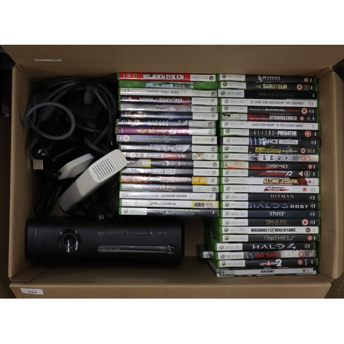 151 - Xbox 360 together with appox 83 games & accessories