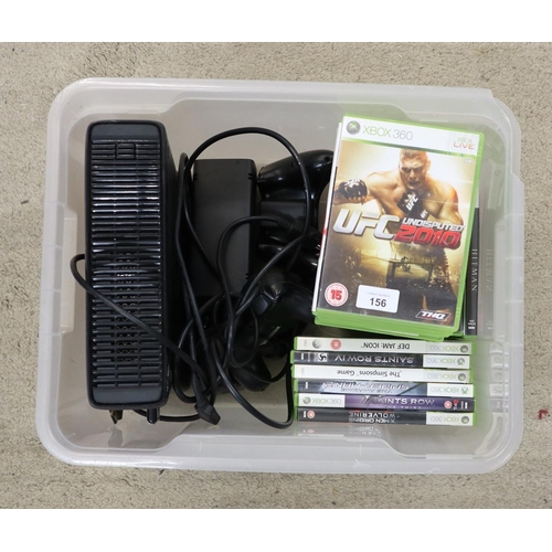 156 - X-Box 360 with good collection of games