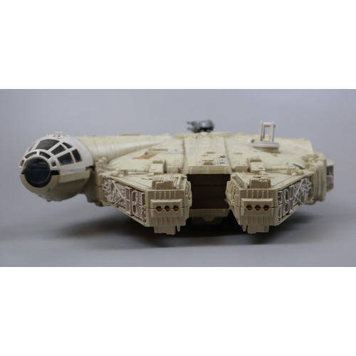 16 - Star Wars Millennium Falcon with Han Solo and Chewbacca figures