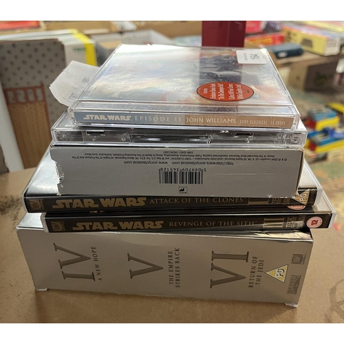 164 - Star Wars DVDs and soundtrack CDs