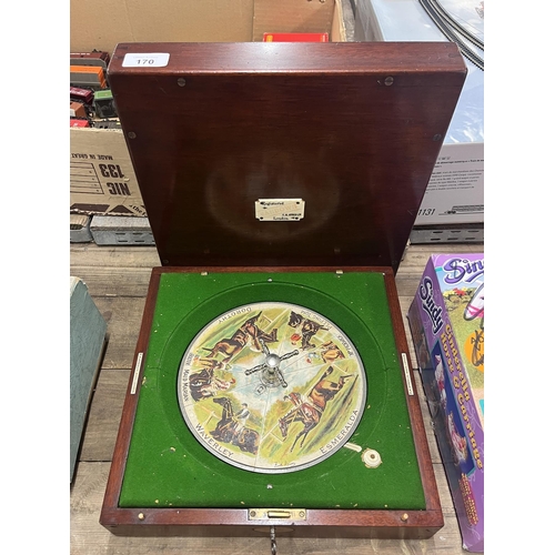 170 - Rare F.H. Ayers Sandown roulette horse racing game C1920's