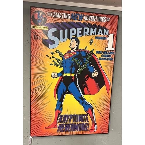 180 - Boxed framed Superman poster