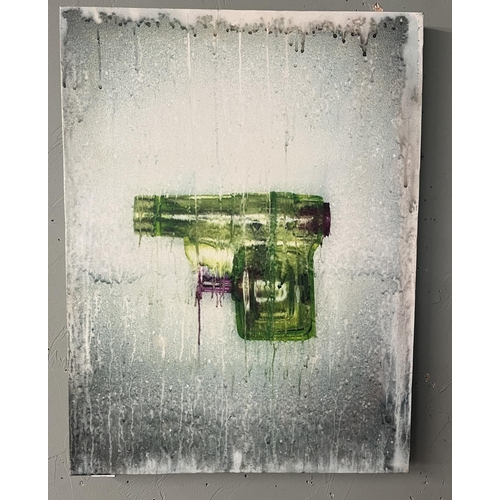 181 - Original graffiti wall art - Water pistol