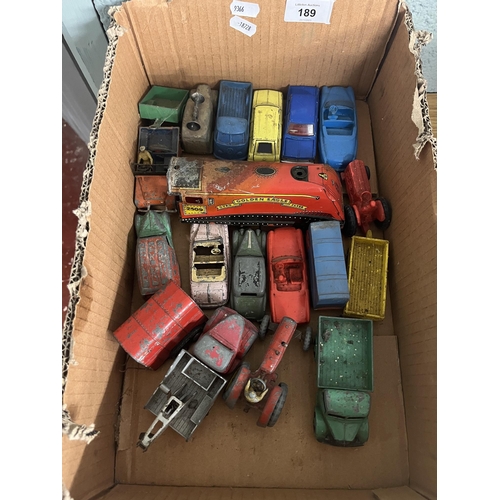 189 - Collection of tinplate & diecast cars with others