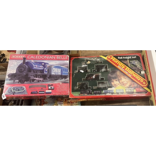 258 - 2 Hornby 00 gauge train sets - Rail Freight set and Caledonian Belle