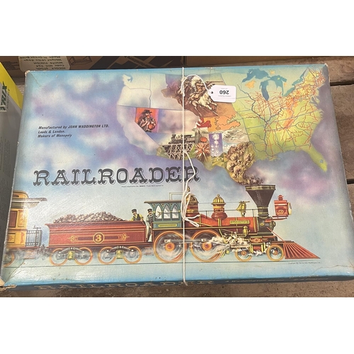 260 - Rare board game in original box Railroader